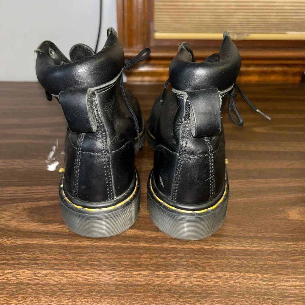 Dr. Martens 939 6-Eye Boot Made in England Mens Size 8 Black Leather AirWair Lug